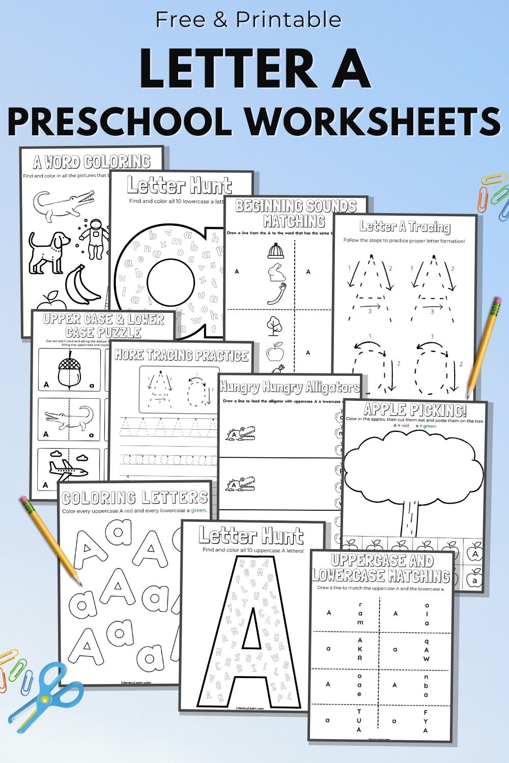 Free Printable Letter A Worksheets For Preschoolers