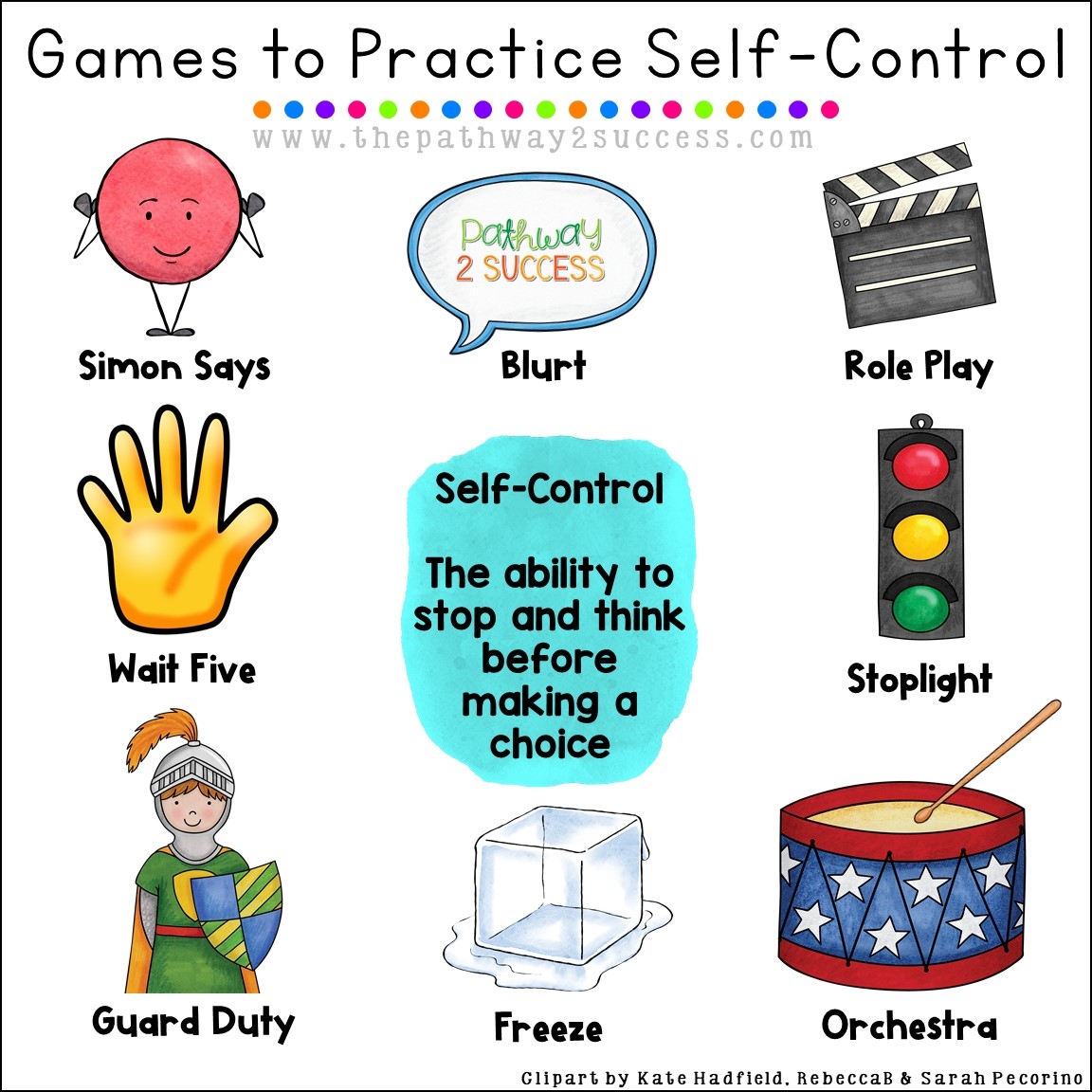 12 Games To Practice Self Control The Pathway 2 Success Worksheets Library
