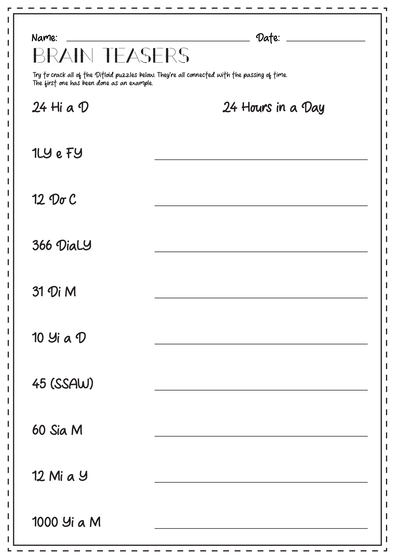 12 Printable Brain Teaser Worksheets Free PDF At Worksheeto