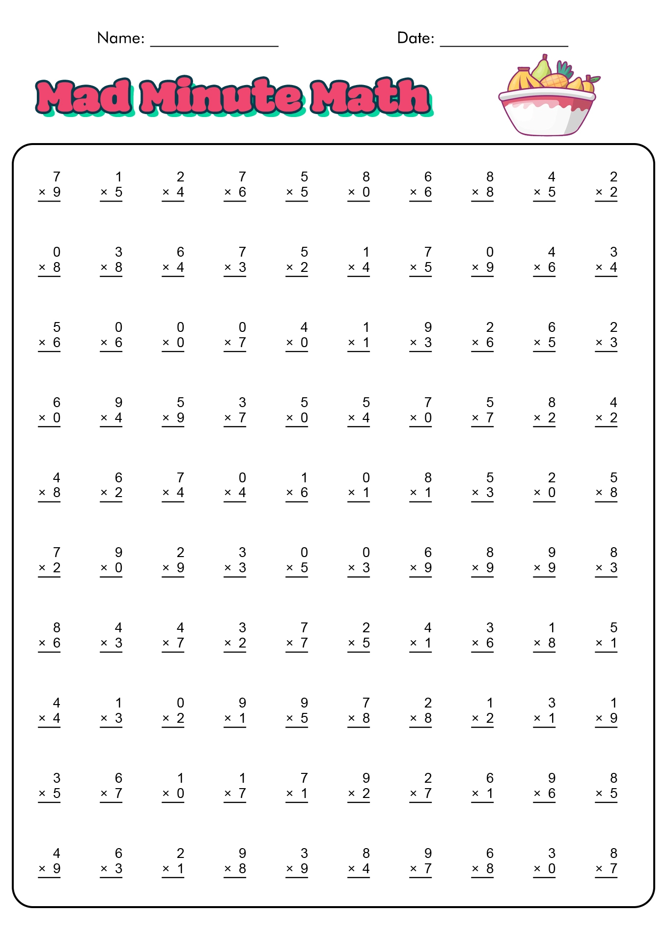 18 1 Minute Timed Addition Worksheets Free PDF At Worksheeto Worksheets Library 18 1 Minute Timed Addition Worksheets Free PDF At Worksheeto Worksheets Library