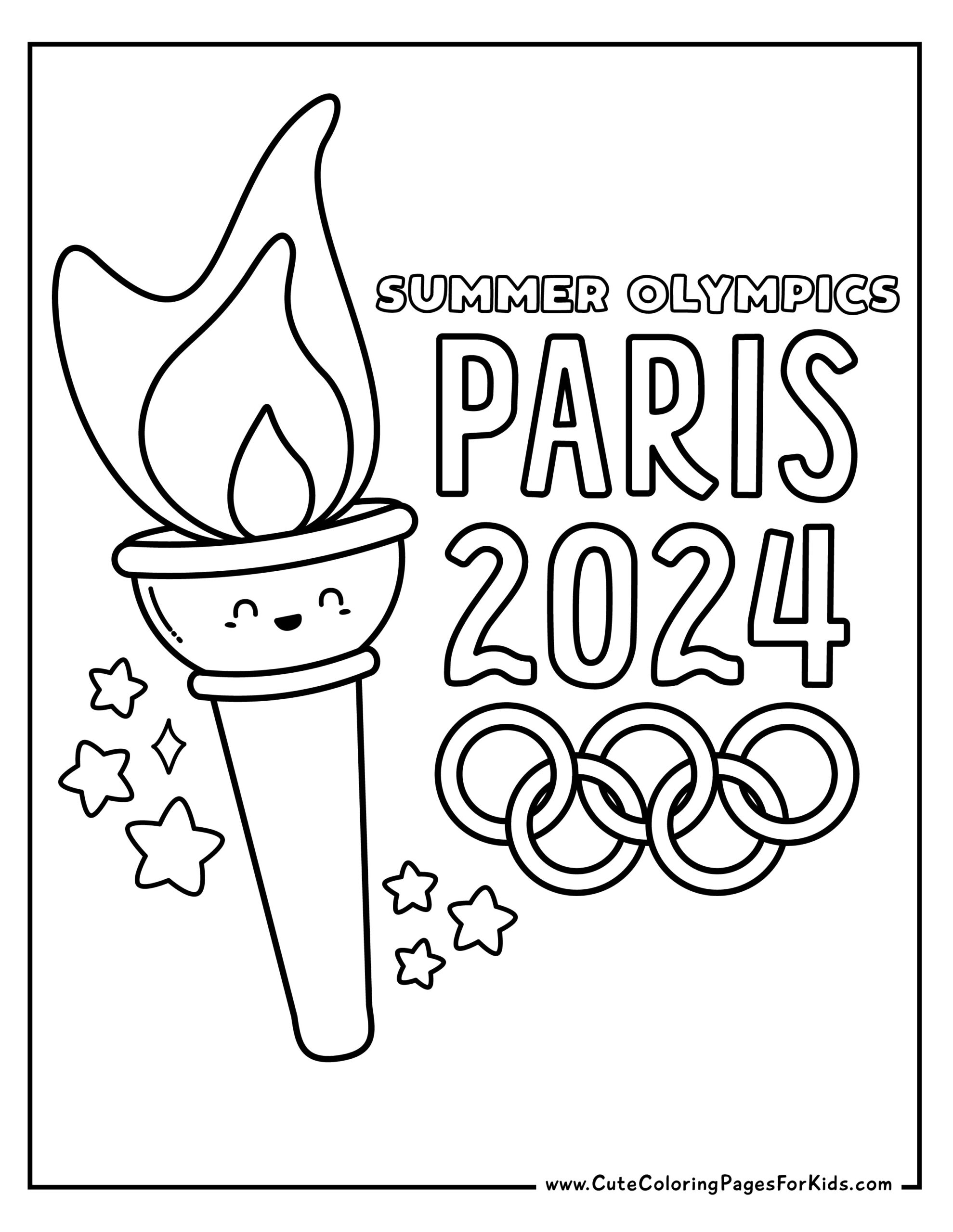 2024 Summer Olympics Coloring Pages 6 Free Printable PDFs Cute Coloring Pages For Kids