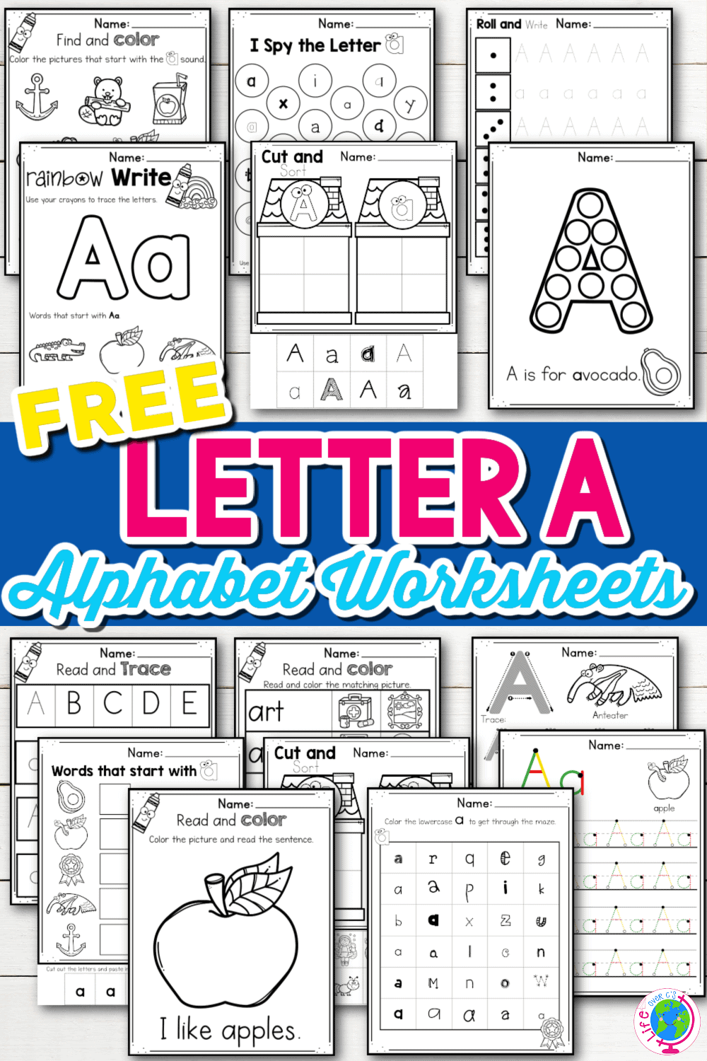 30 Free Printable Letter A Worksheets For Kids