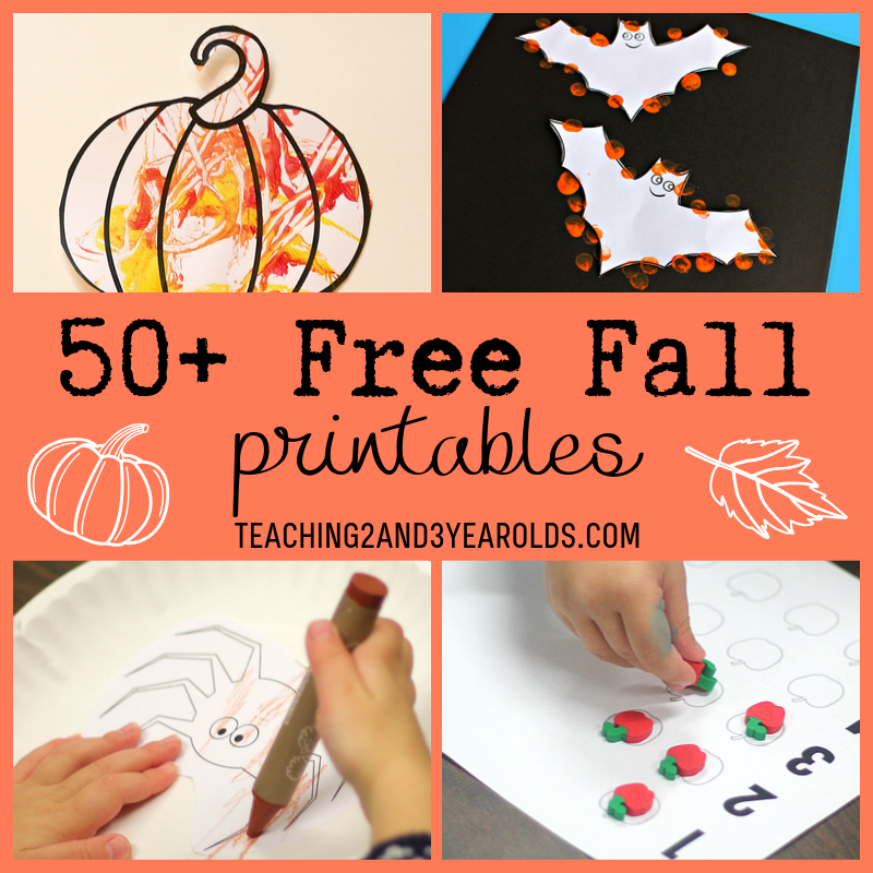 Free Printable Fall Worksheets For Preschoolers