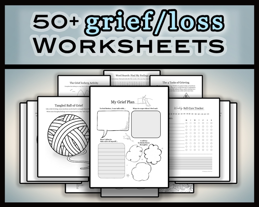Free Printable Grief Worksheets For Adults