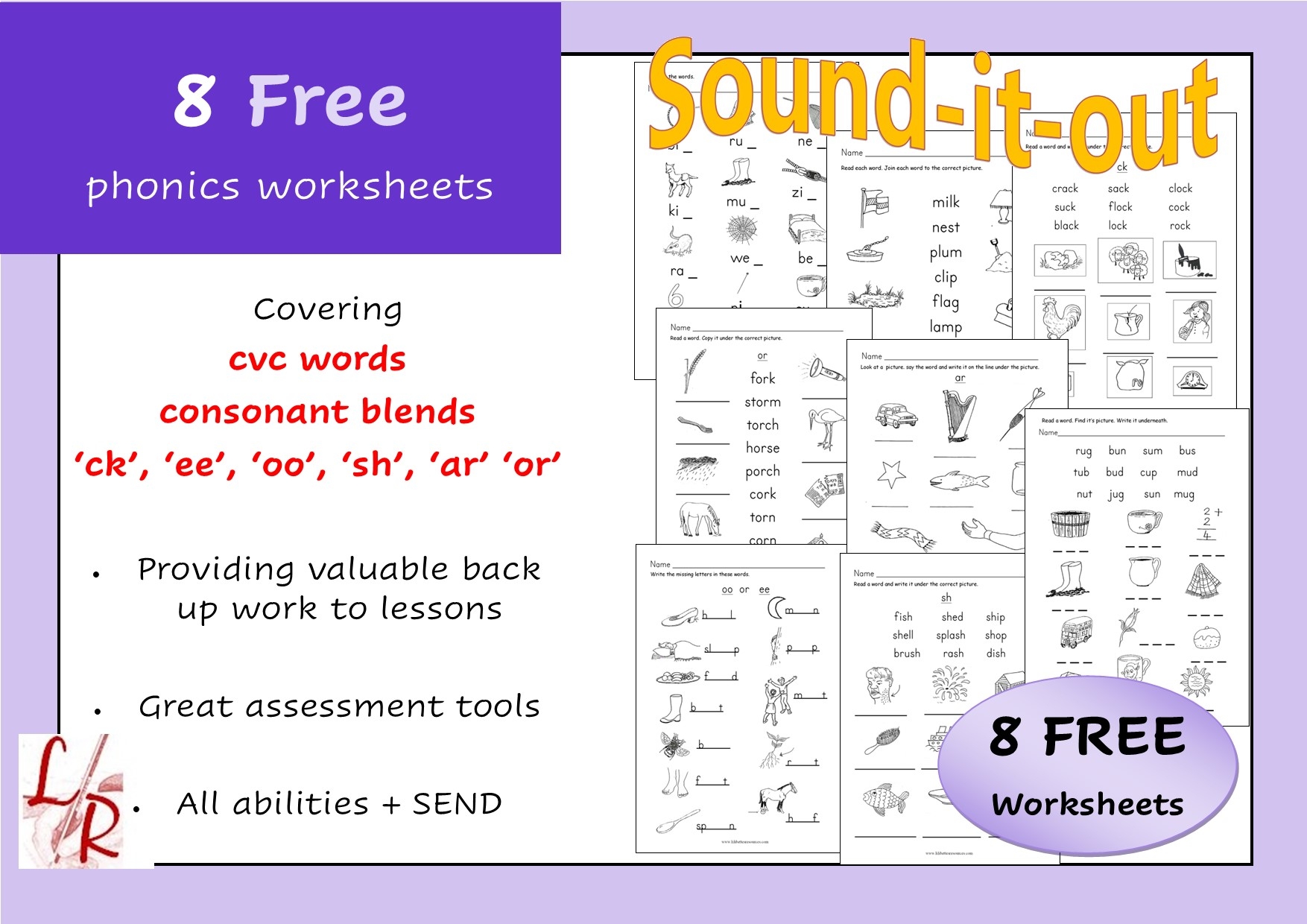 Printable Phonics Worksheet
