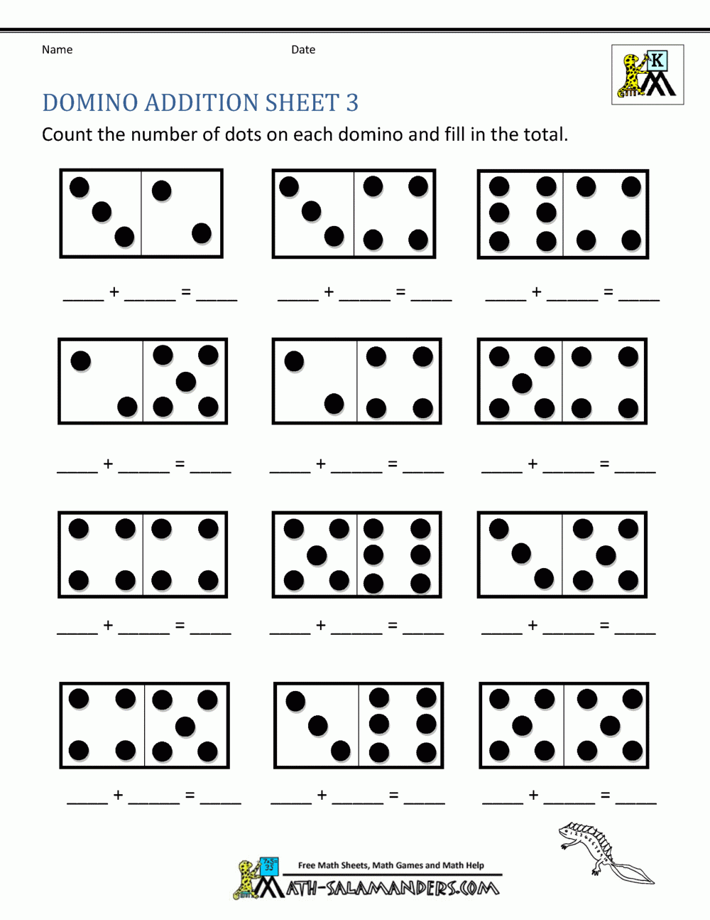 Printables Math Worksheets For Kindergarten