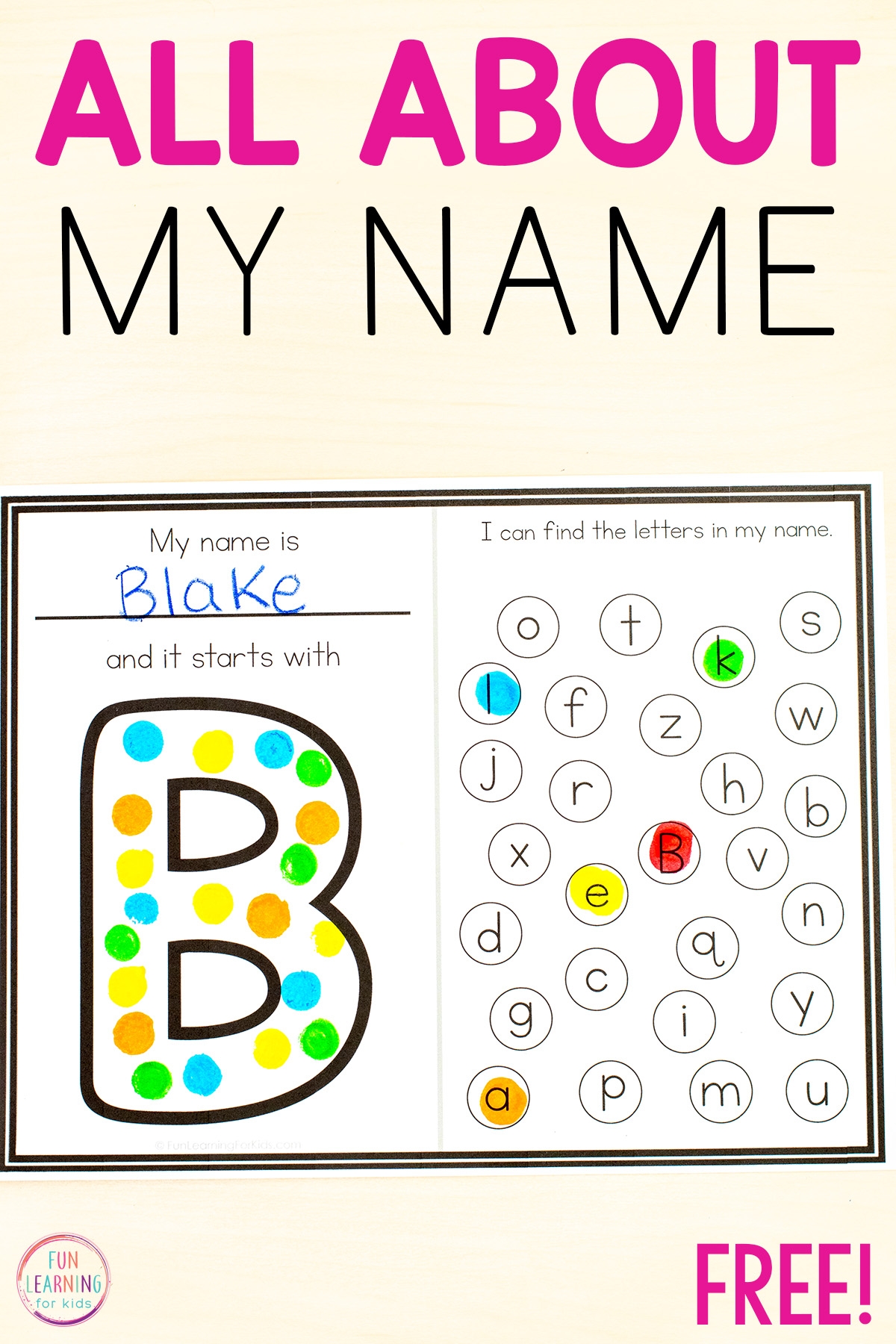 Free Printable Name Worksheets