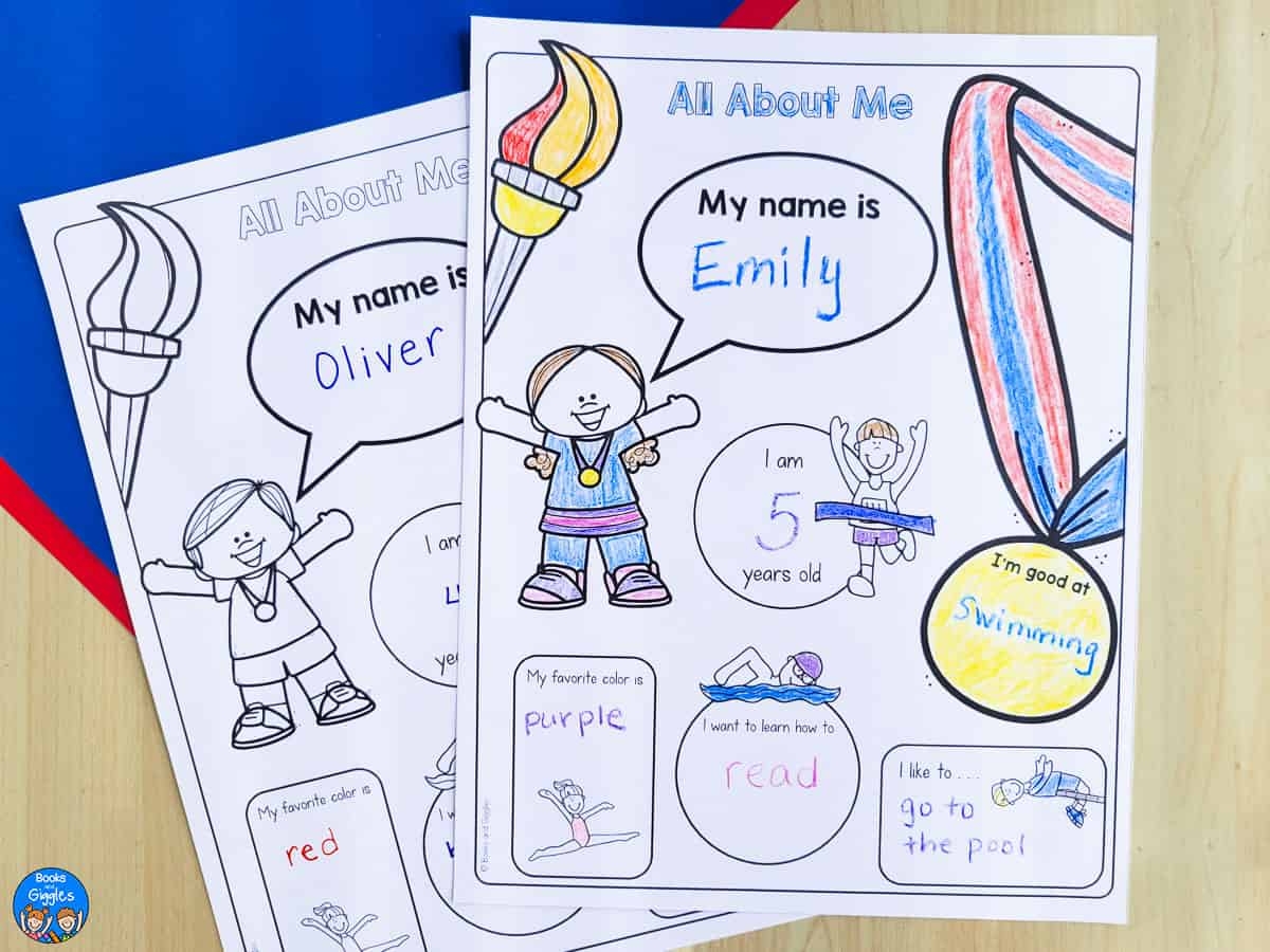 Free Printable Preschool Olympics Worksheets