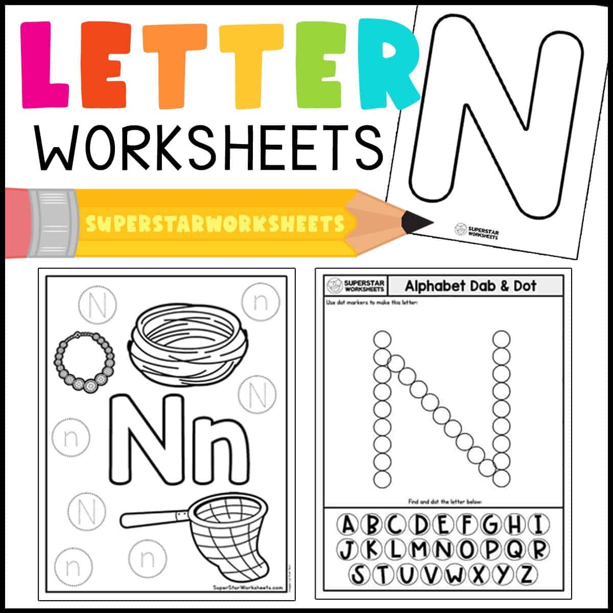 Alphabet Worksheets Superstar Worksheets