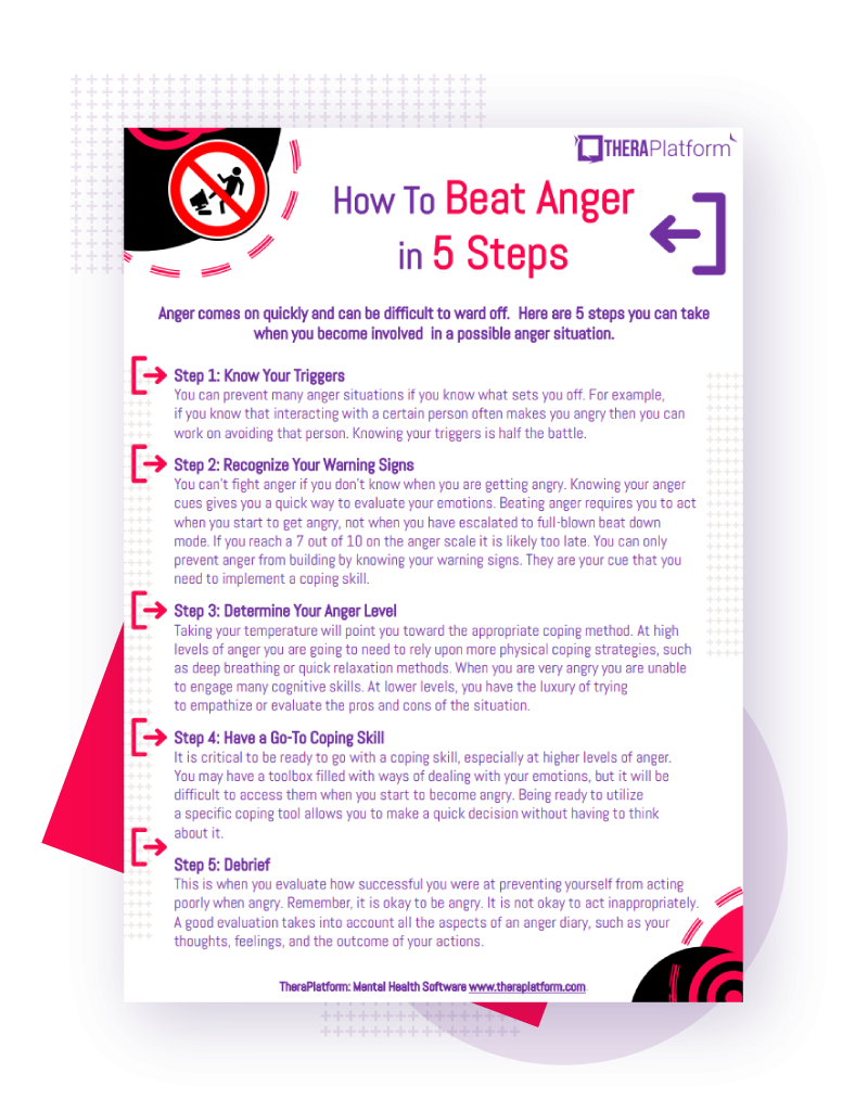Free Printable Anger Management Worksheets