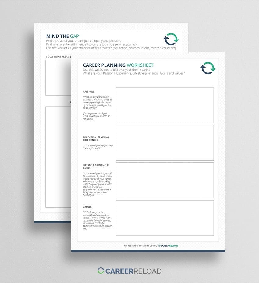 Free Printable Career Worksheets
