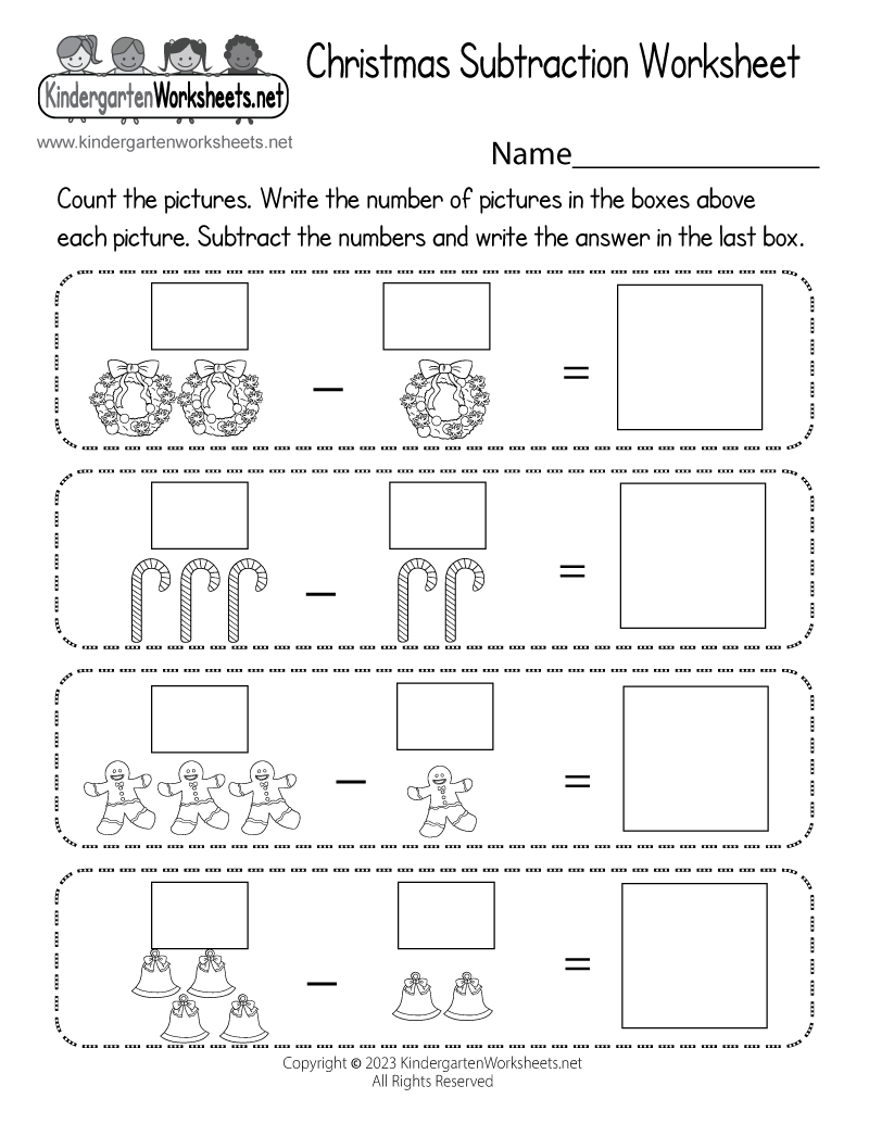 Subtraction Printable Worksheets