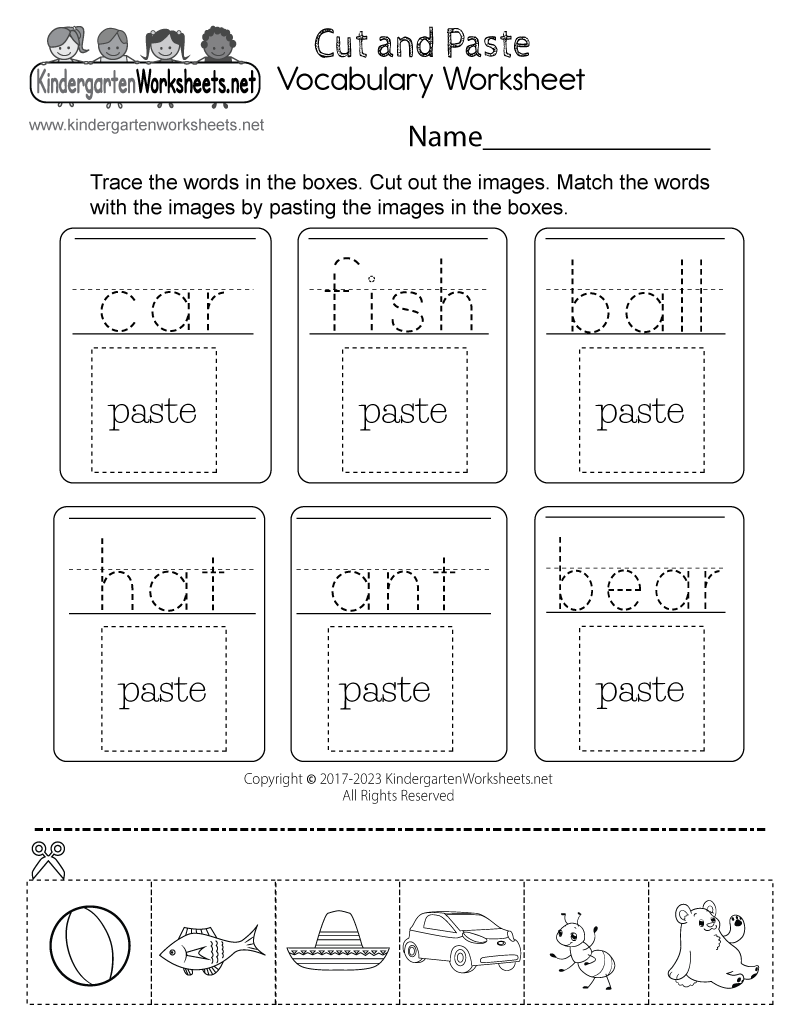 Free Printable Spring Cut And Paste Worksheets