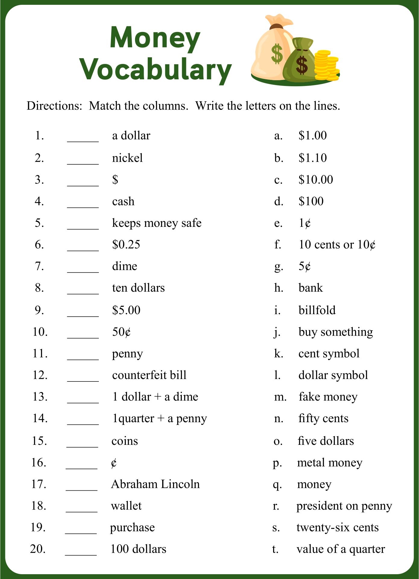 ESL Worksheets Free And Printable Fun With Cute Images Worksheets Library