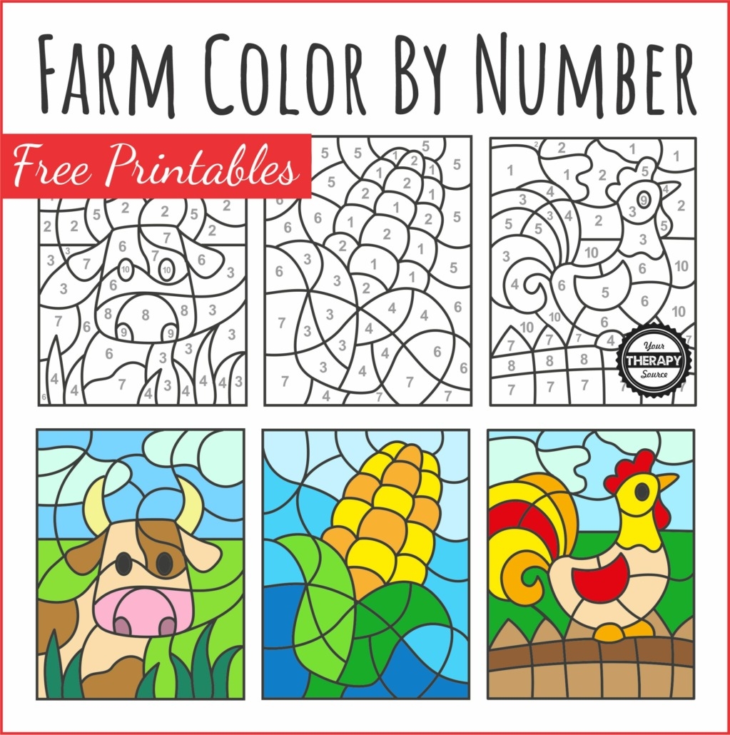 Color By Number Free Printable Worksheets