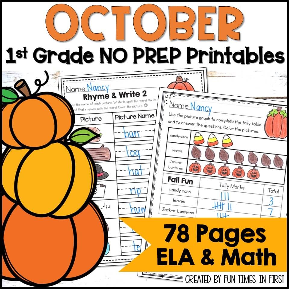 First Grade Worksheets Printable