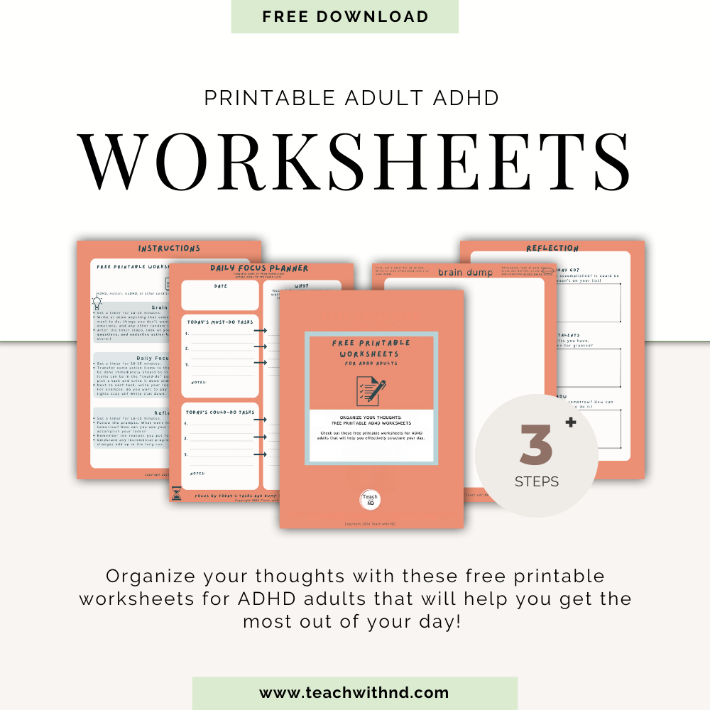 Free Printable Adhd Worksheets