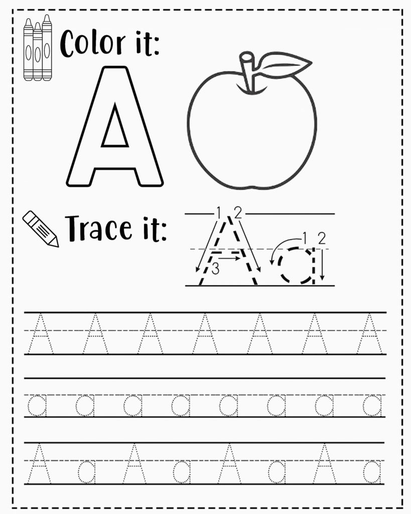 Kindergarten Free Printable Preschool Worksheets Tracing Letters