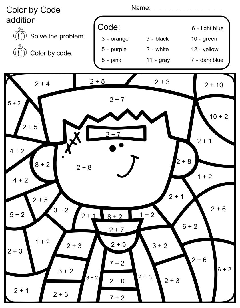 Free Printable Halloween Math Worksheets