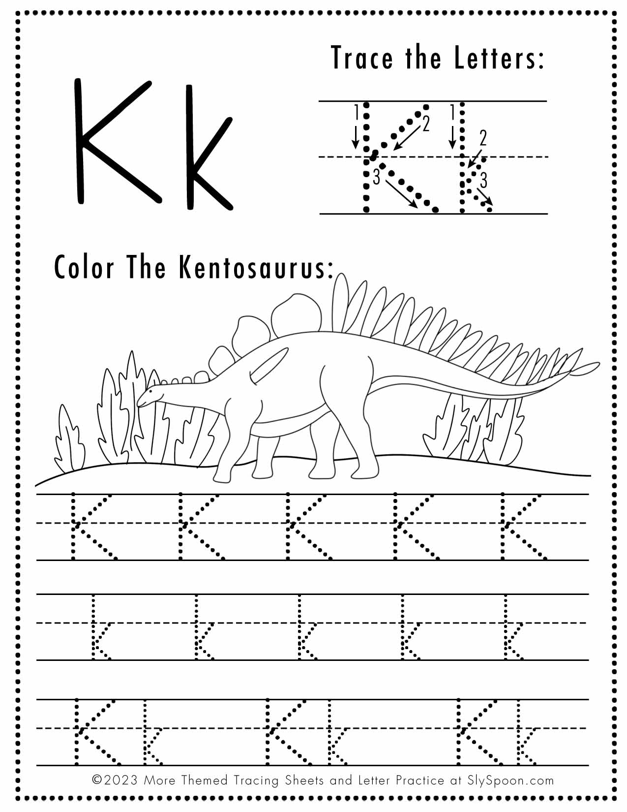 Letter K Worksheets Printable