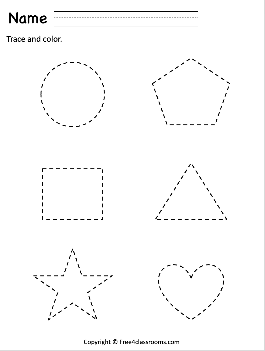Free Printable Triangle Worksheet Preschool