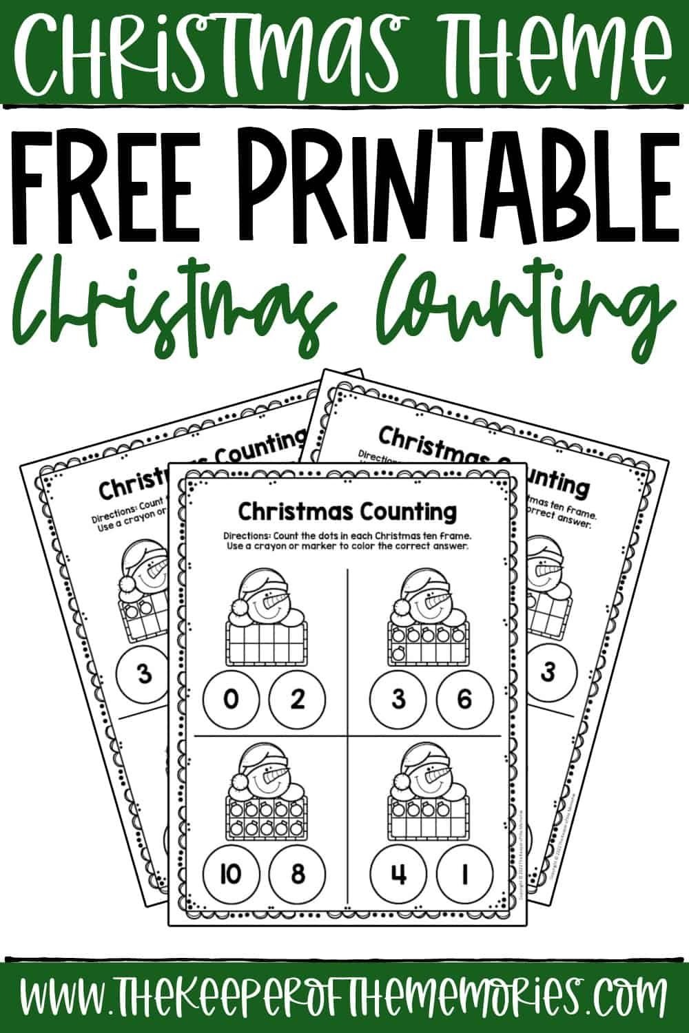 Free Printable Christmas Worksheets For Preschool