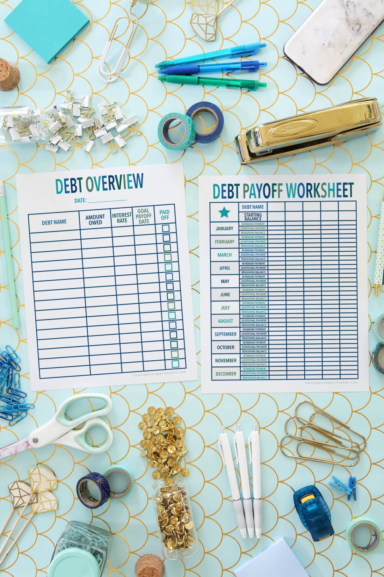 Debt Worksheet Printable