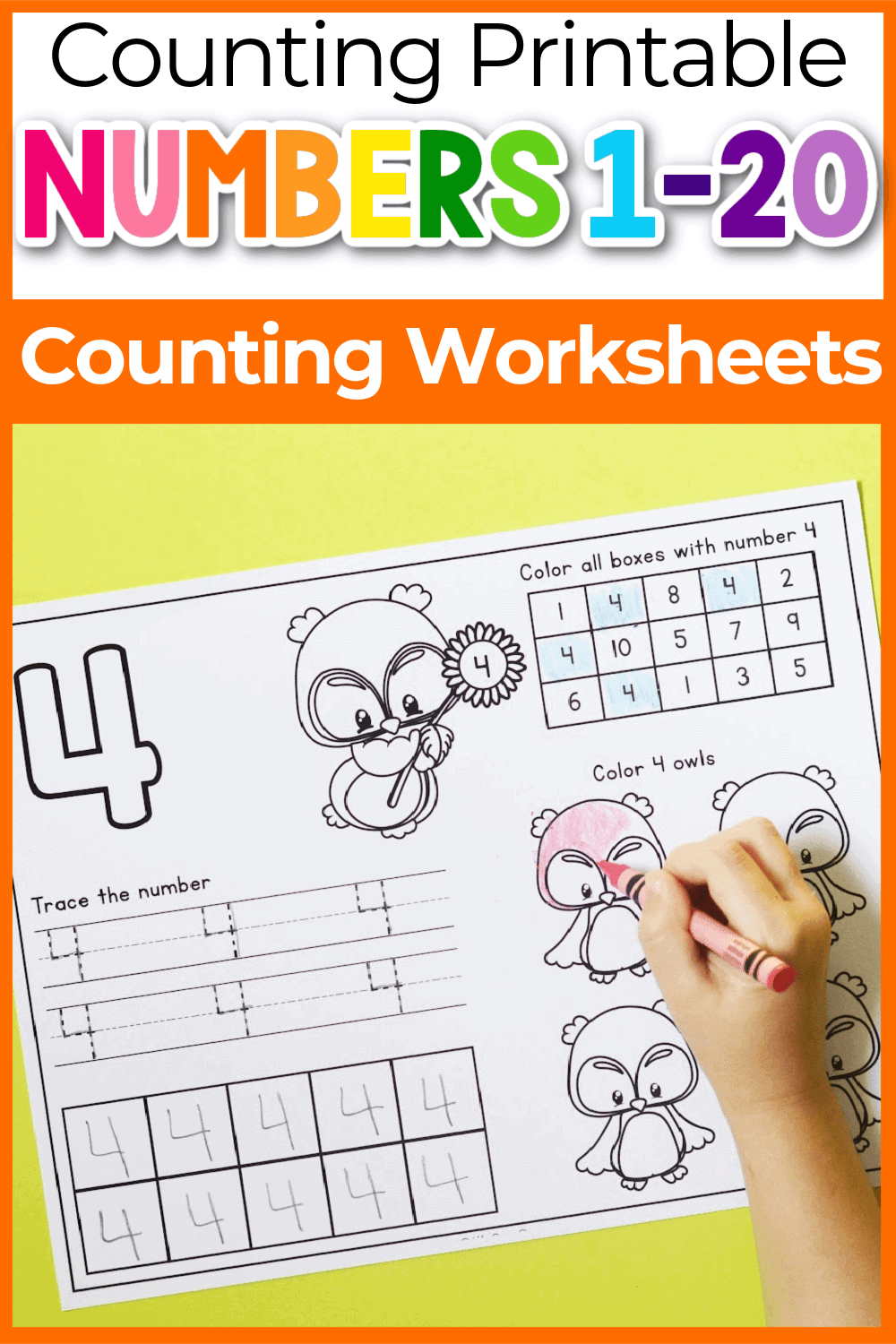 Tracing Numbers Worksheets Printable
