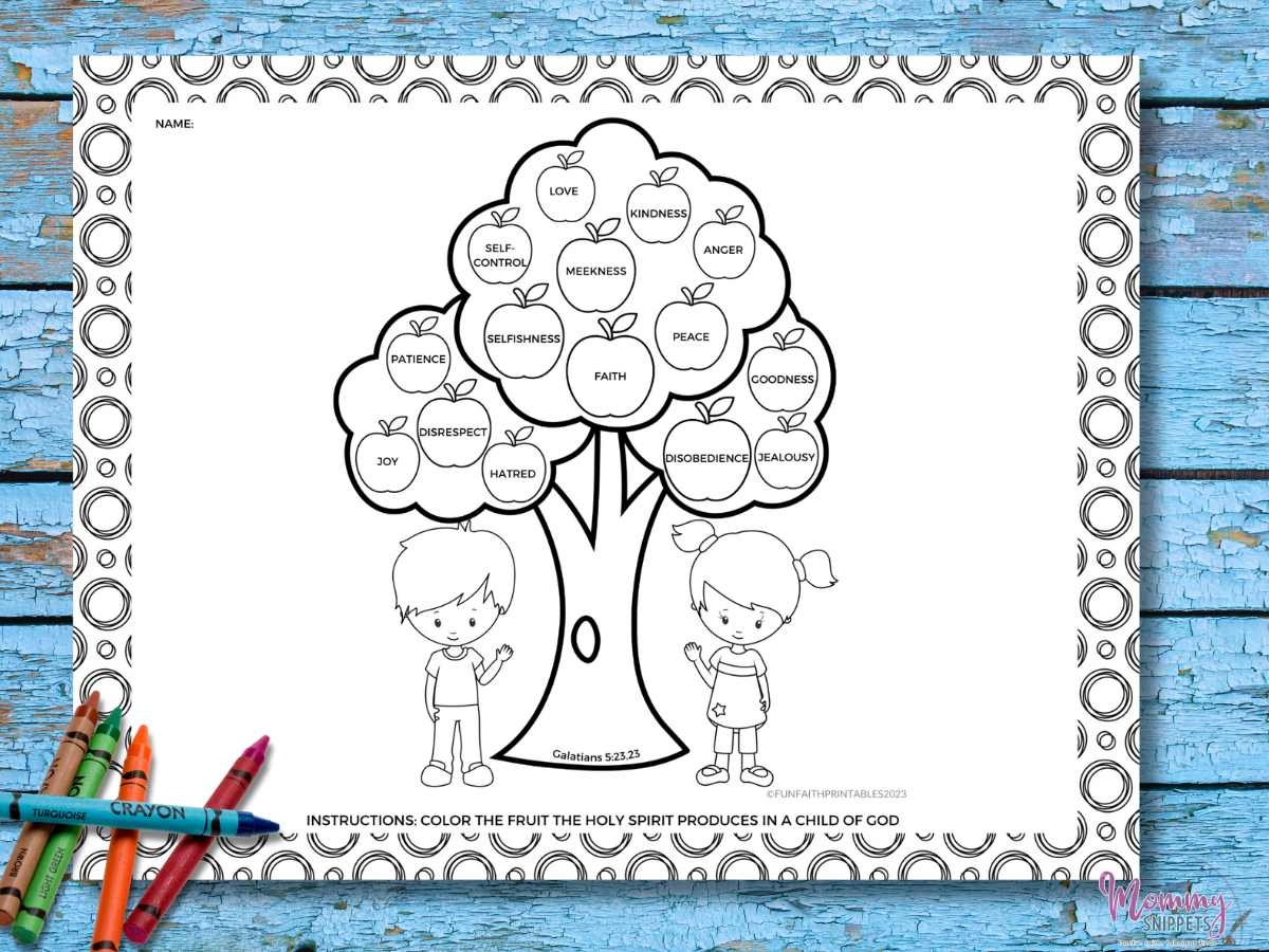 Printable Fruit Of The Spirit Worksheets