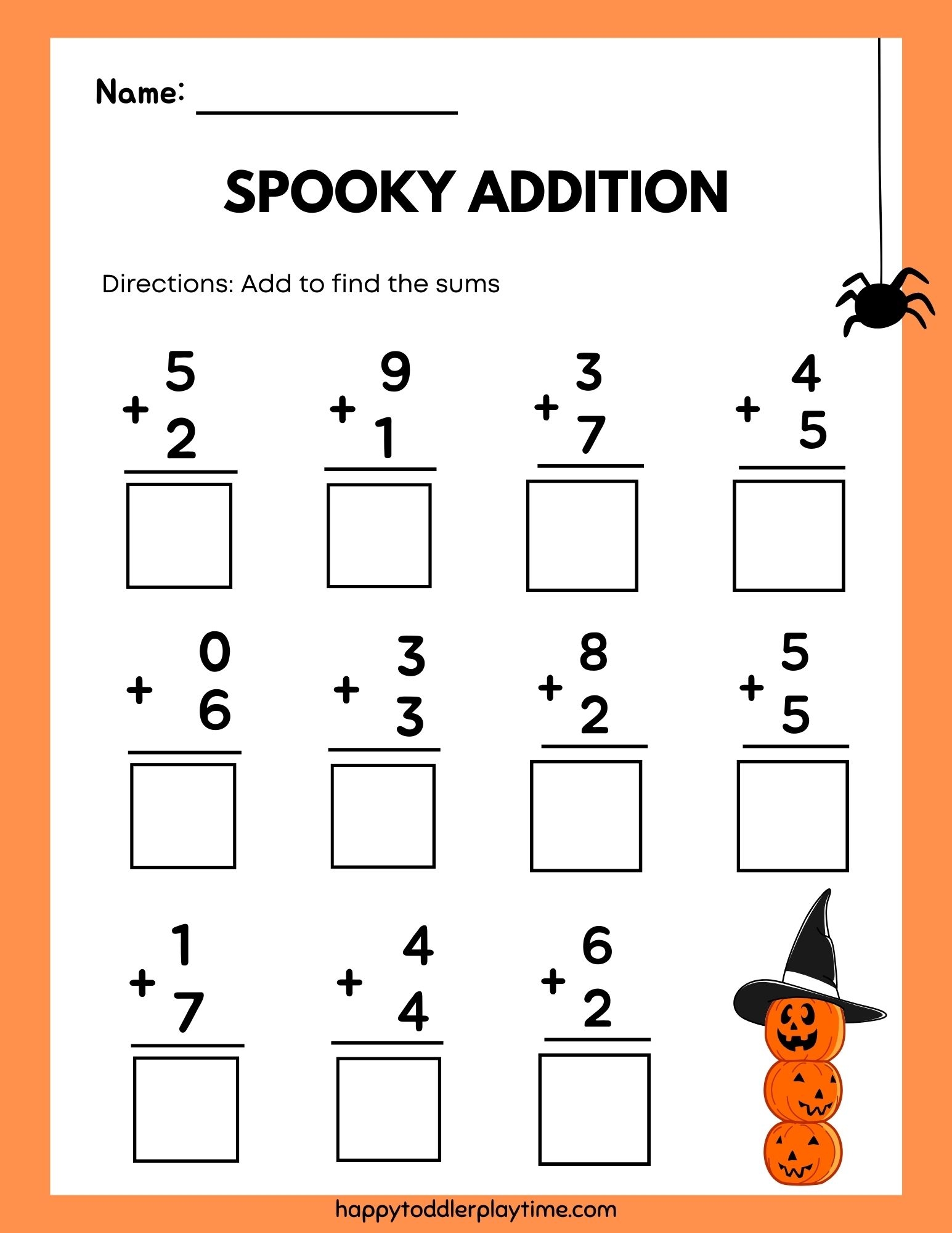 Printable Kindergarten Worksheet