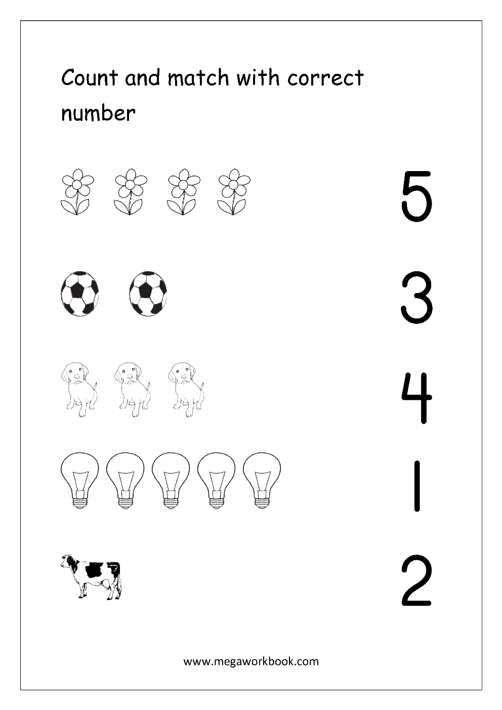 Free Printable Counting Worksheets For Kindergarten