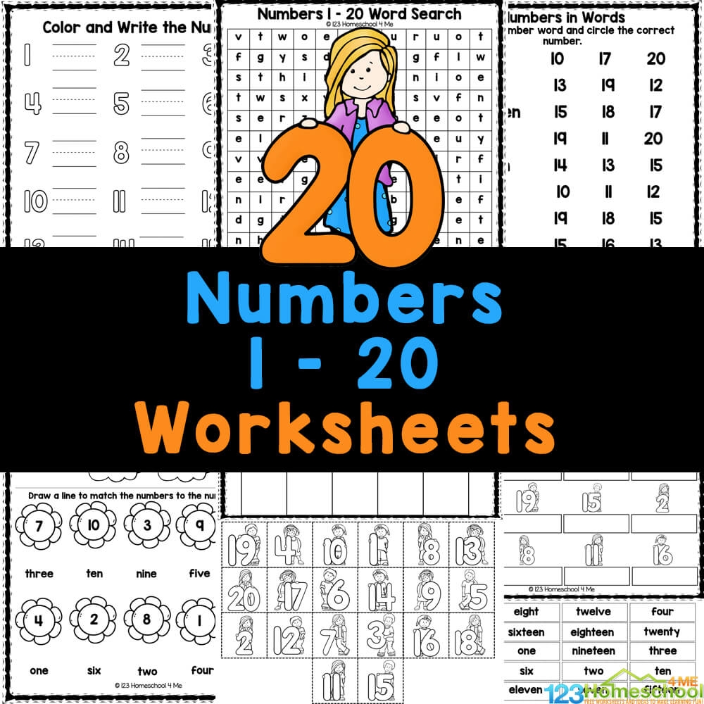 Free Printable Number Recognition Worksheets