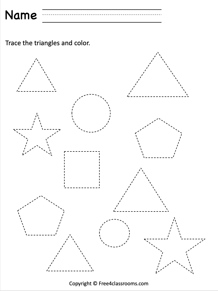 Shape Printable Worksheets