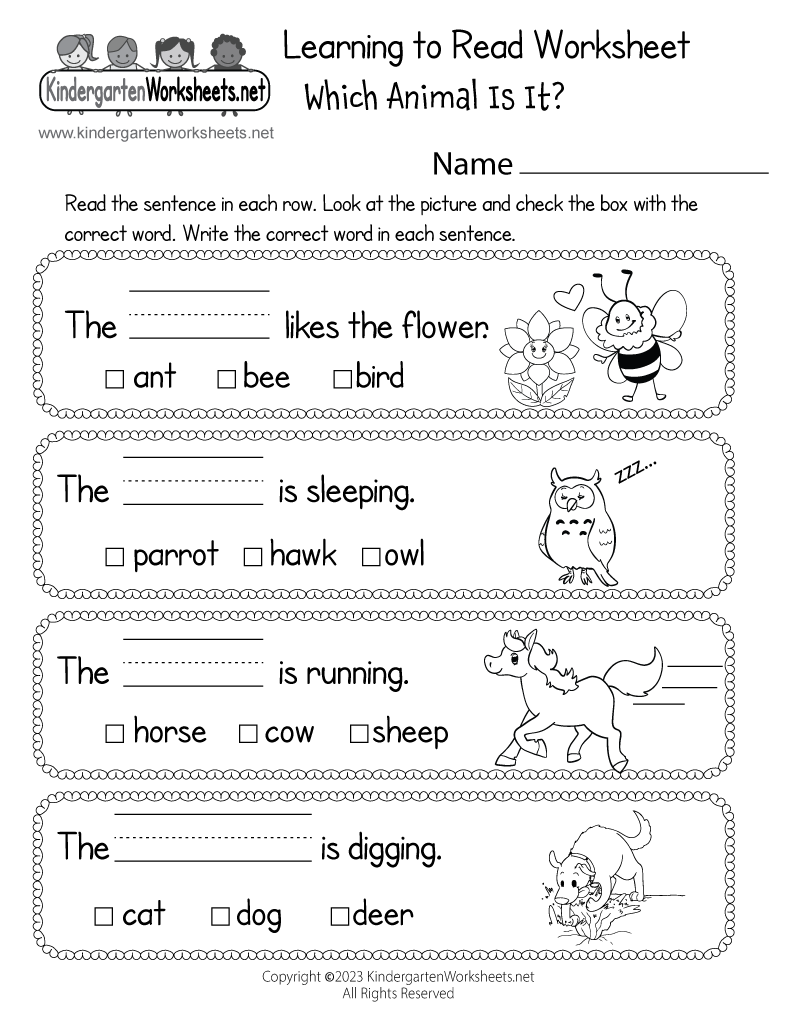 Free Educational Printable Worksheets