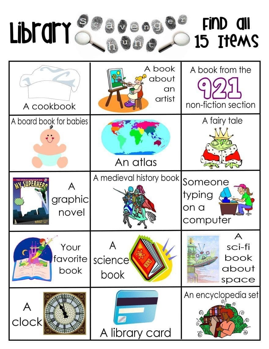 Library Activities Layers Of Learning Worksheets Library