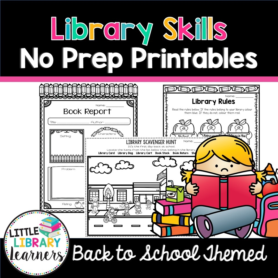 Free Printable Library Worksheets