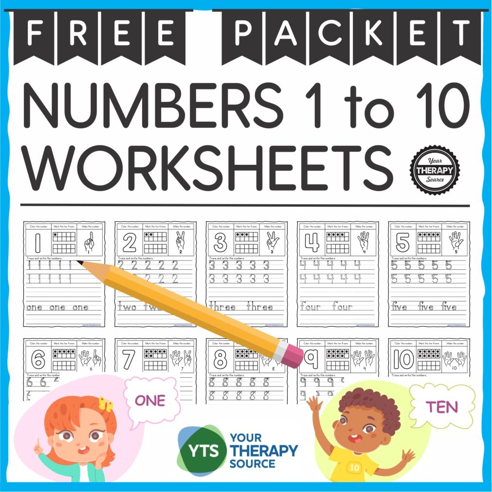 Free Printable Tracing Numbers Worksheets For Preschoolers