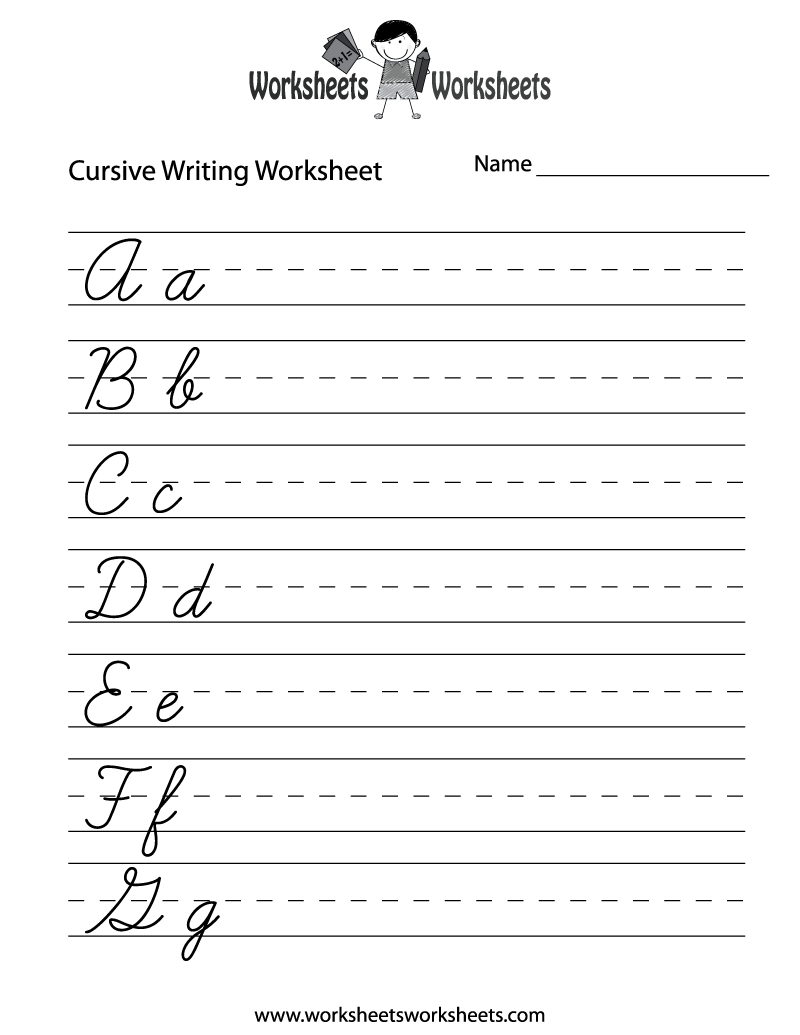 Writing Printable Worksheets