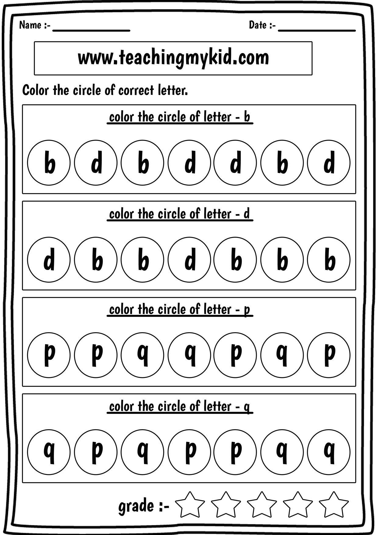Preschool Printable Worksheet