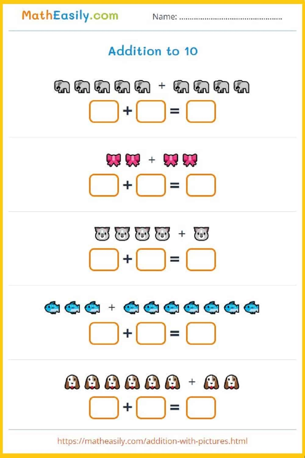 Free Printable Addition Worksheets Pdf