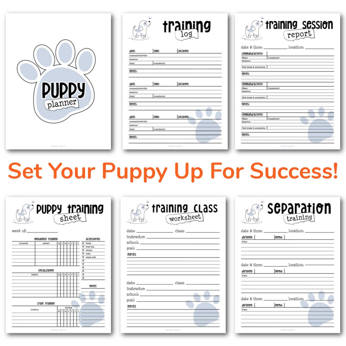Printable Dog Training Outline Digital PDF Sheet Template Etsy Worksheets Library