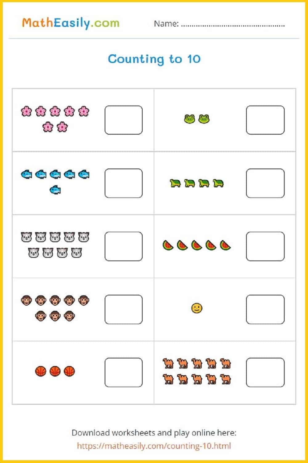 Free Printable Kindergarten Worksheet