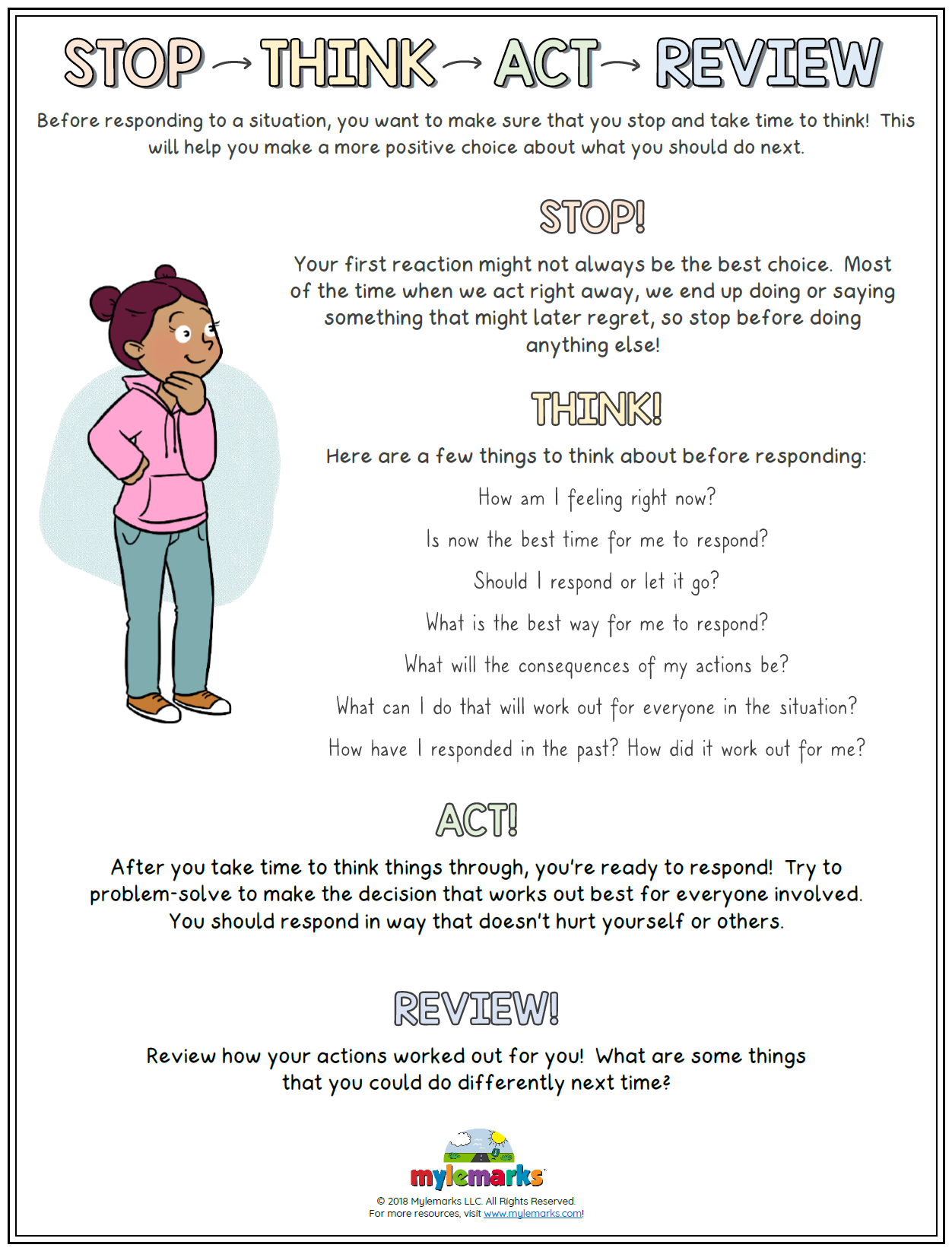 S T A R Stop Think Act Review 