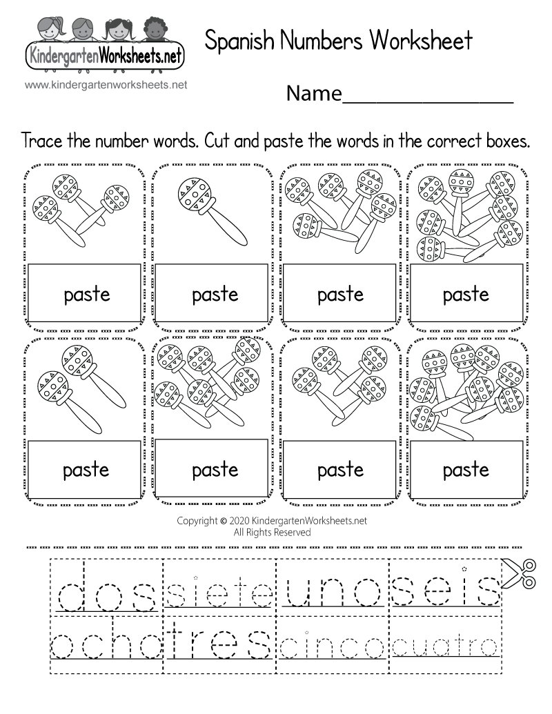 Free Printable Spanish Colors Worksheet Pdf