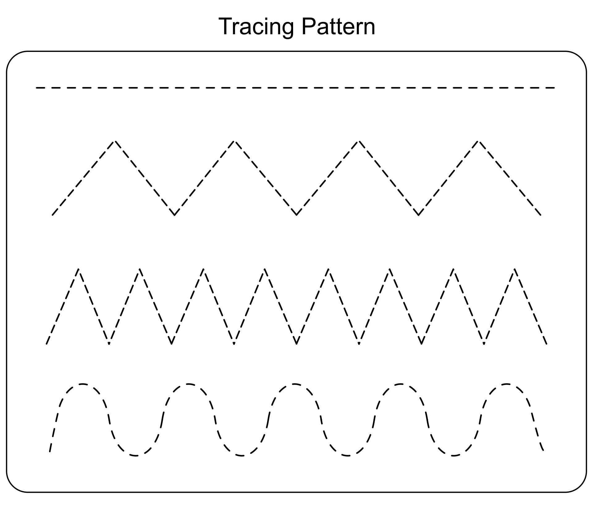 Tracing Lines Worksheets Printable Pdf Free Download