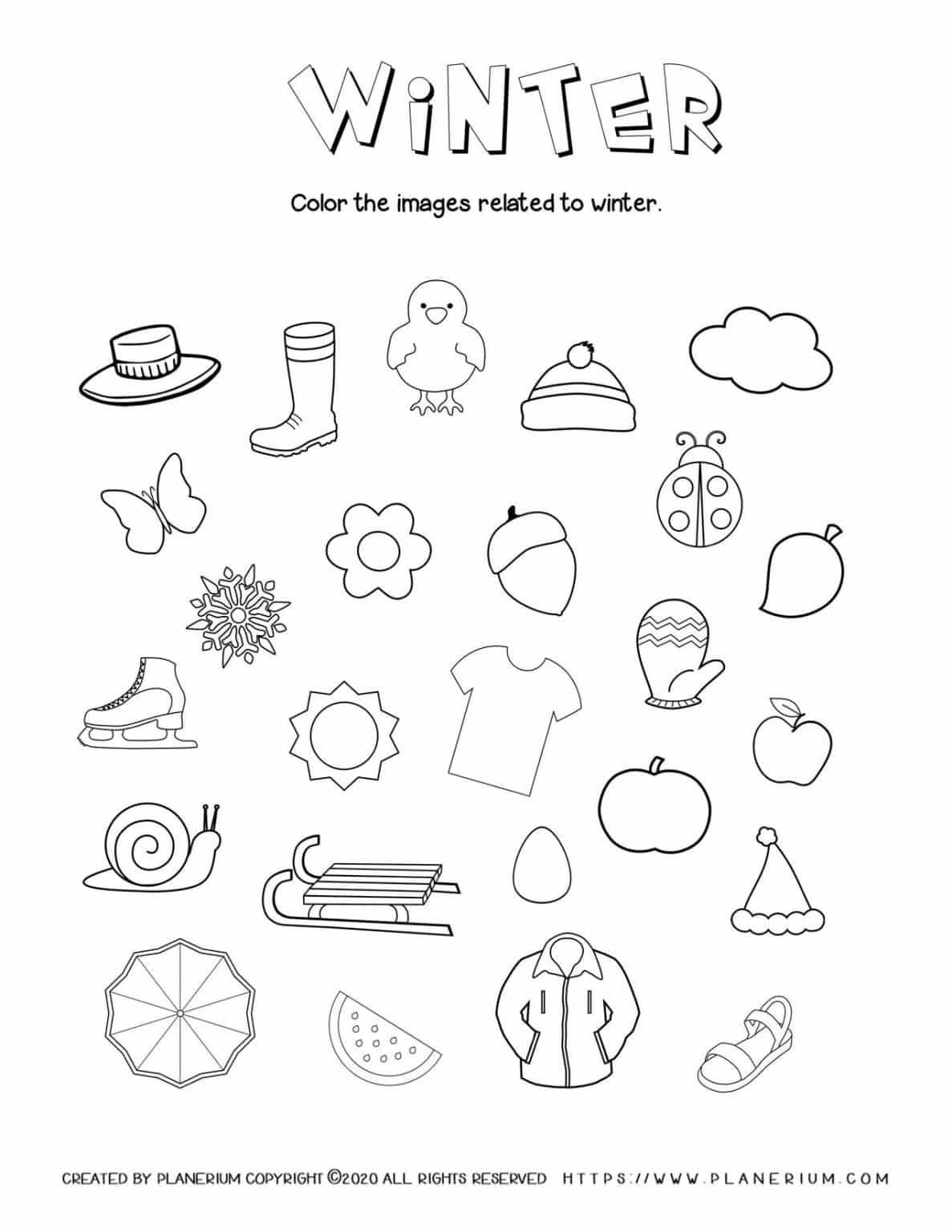 Winter Worksheets Worksheets Worksheet Hero