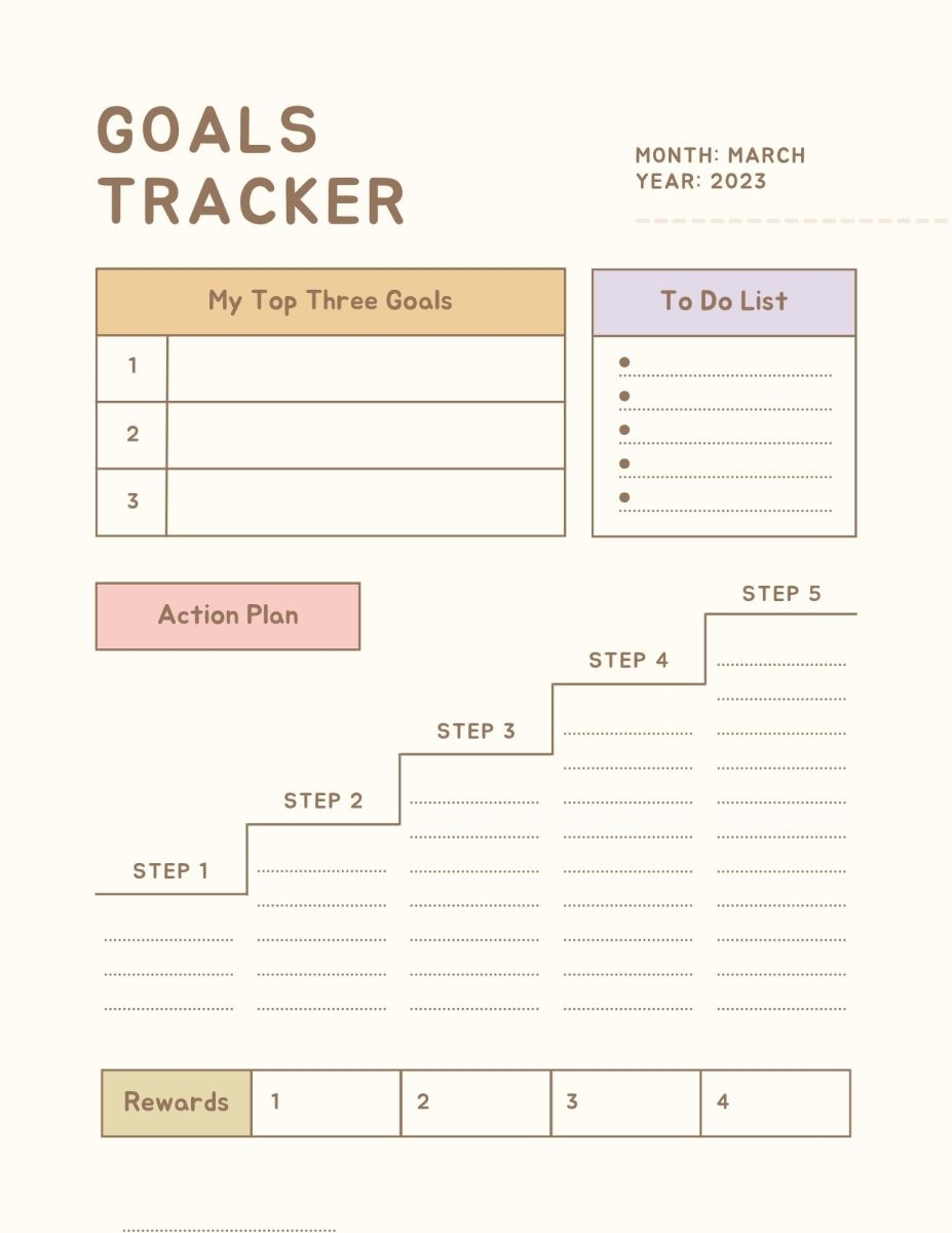 Downloadable Printable Pdf Goal Setting Worksheet