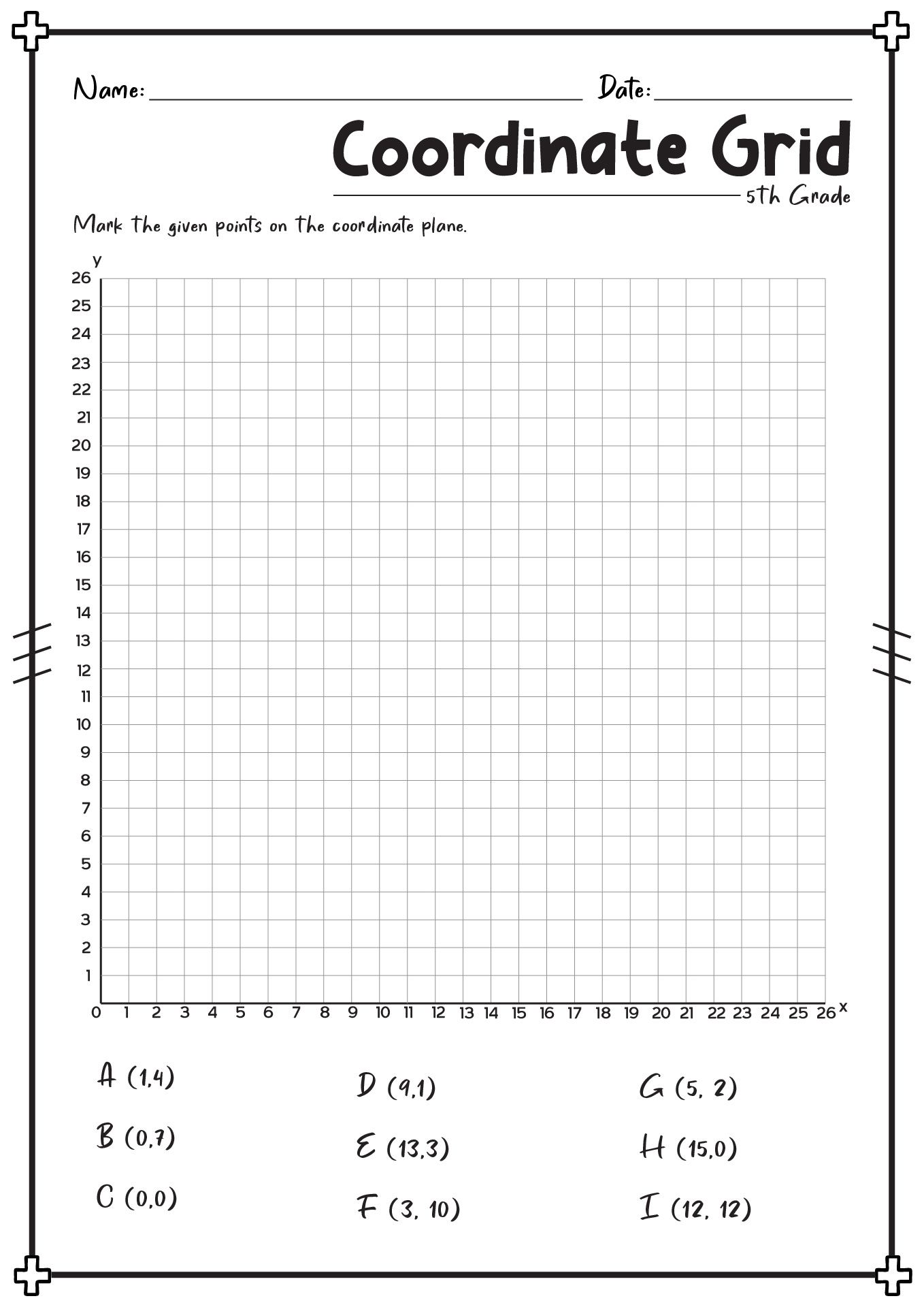 Coordinate Plane Worksheets Printable Coordinate Plane Worksheets Printable