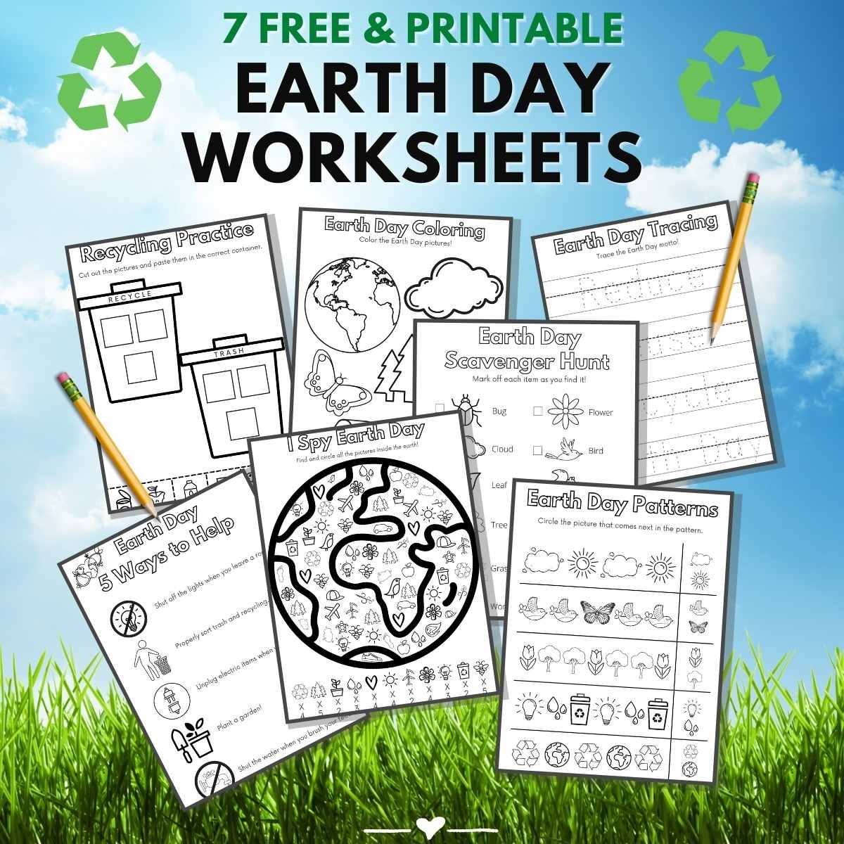 12 Fun And Free Earth Day Printables For Kids Green Oklahoma