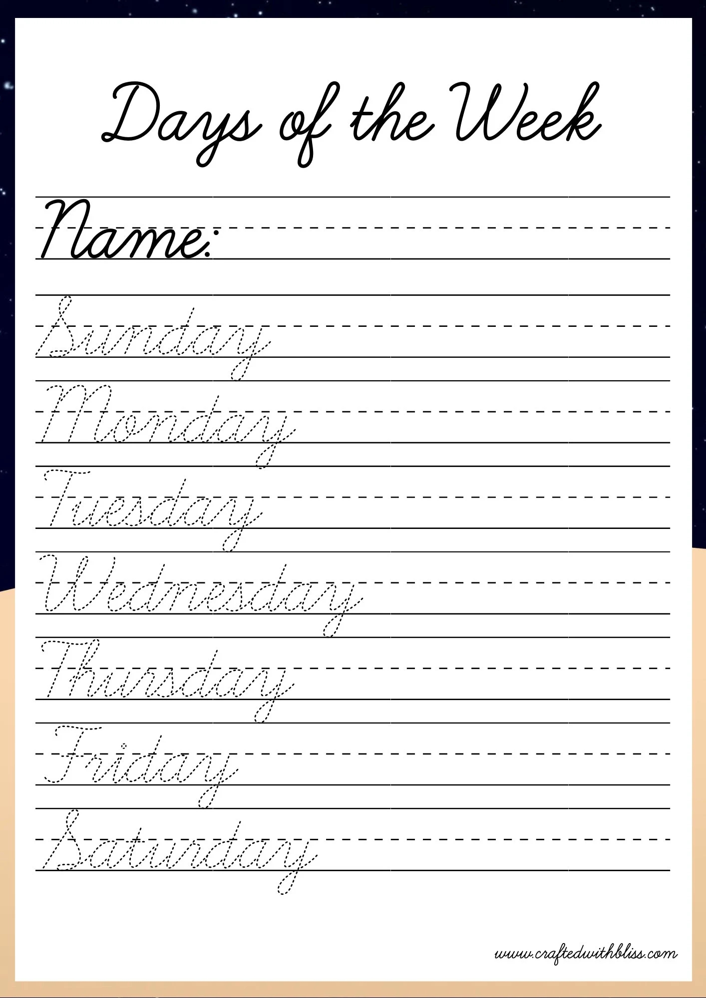 Days Of The Week Worksheets Printable Days Of The Week Worksheets Printable
